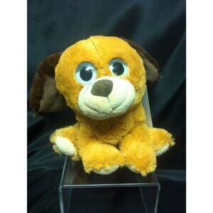 Love Puppy with Big Eyes - Brown Dog Plush 8.5" - Valentine
